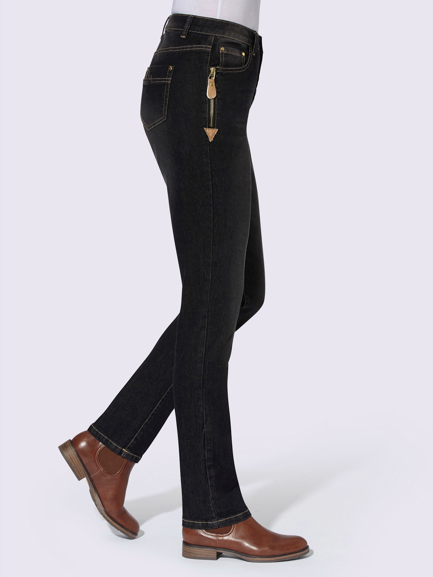 Jean avec poches originales en qualité extensible
