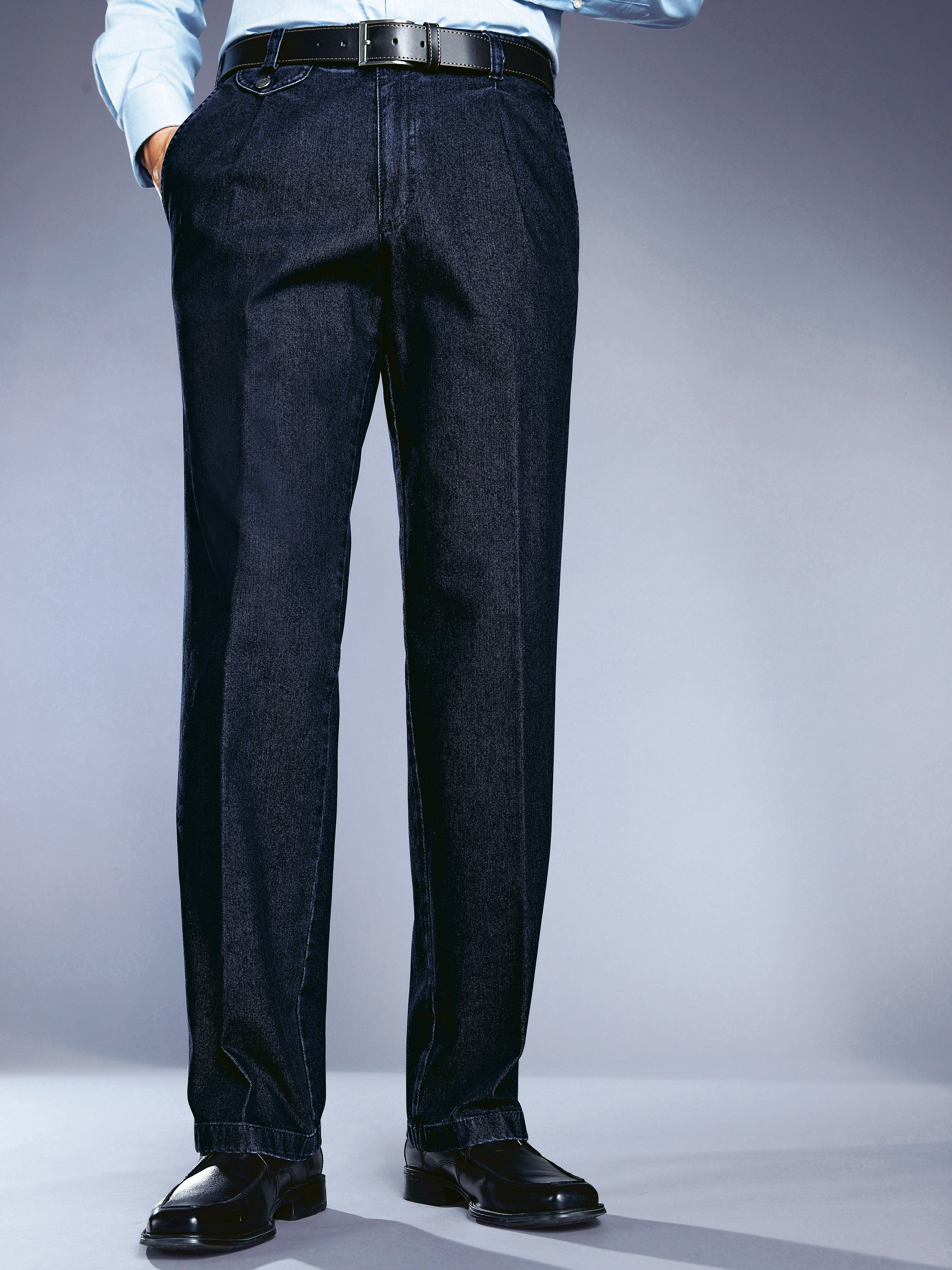 Perfect-Cut Bundfalten-Jeans Modell Fred