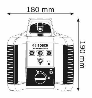 Bosch GRL 300 HVG set Rotatielaser groen (in Koffer) - 0601061701