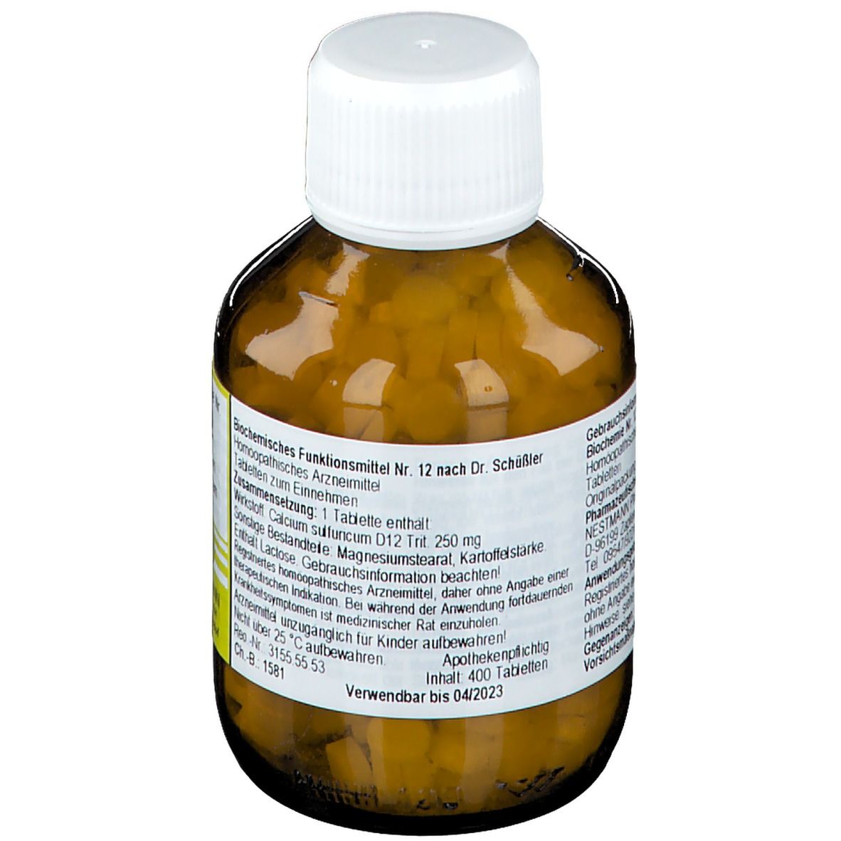 Biochemie Nr. 12 Calcium sulfuricum D12