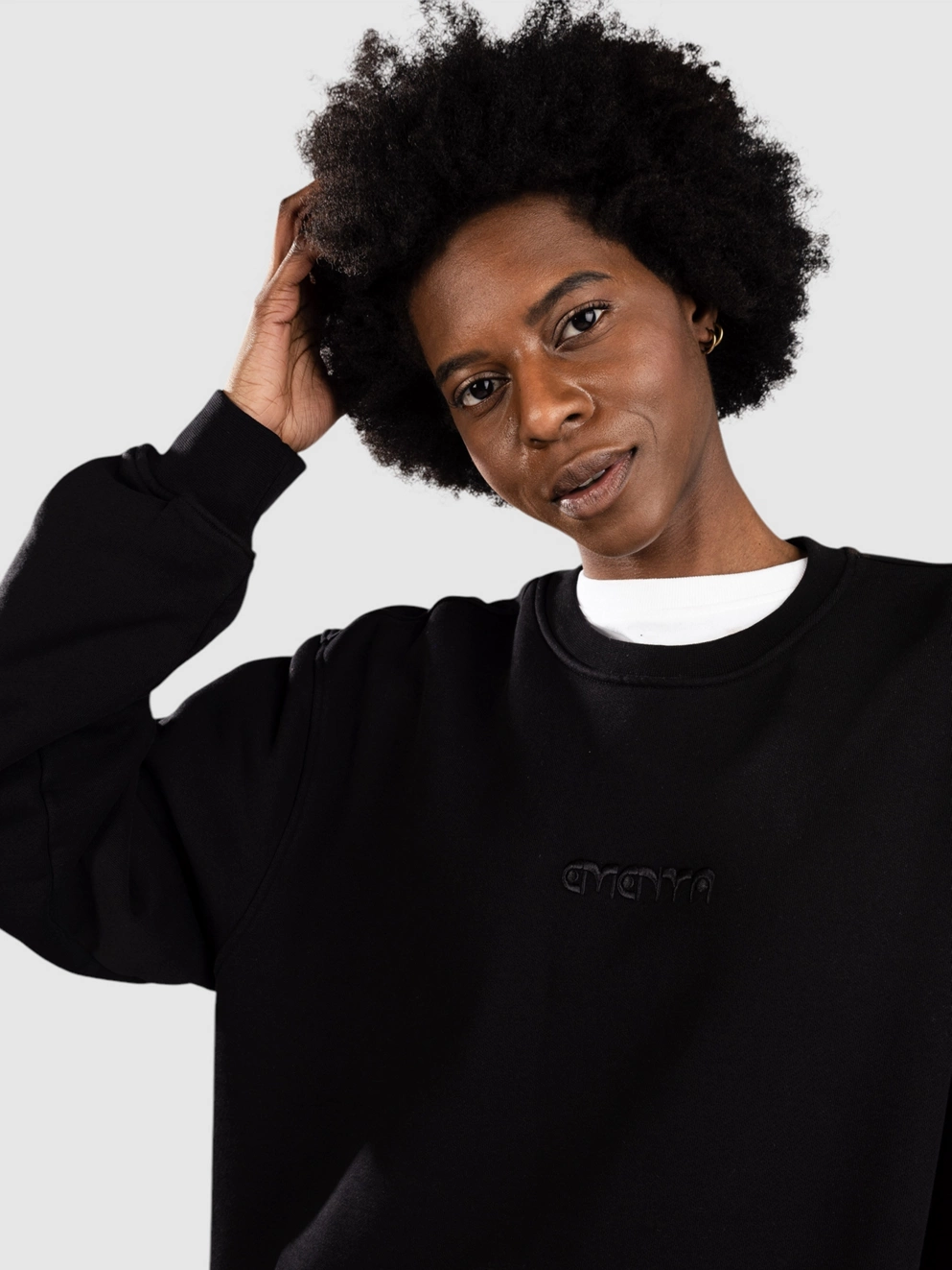 Ementa SB First Word Crew Sweater black