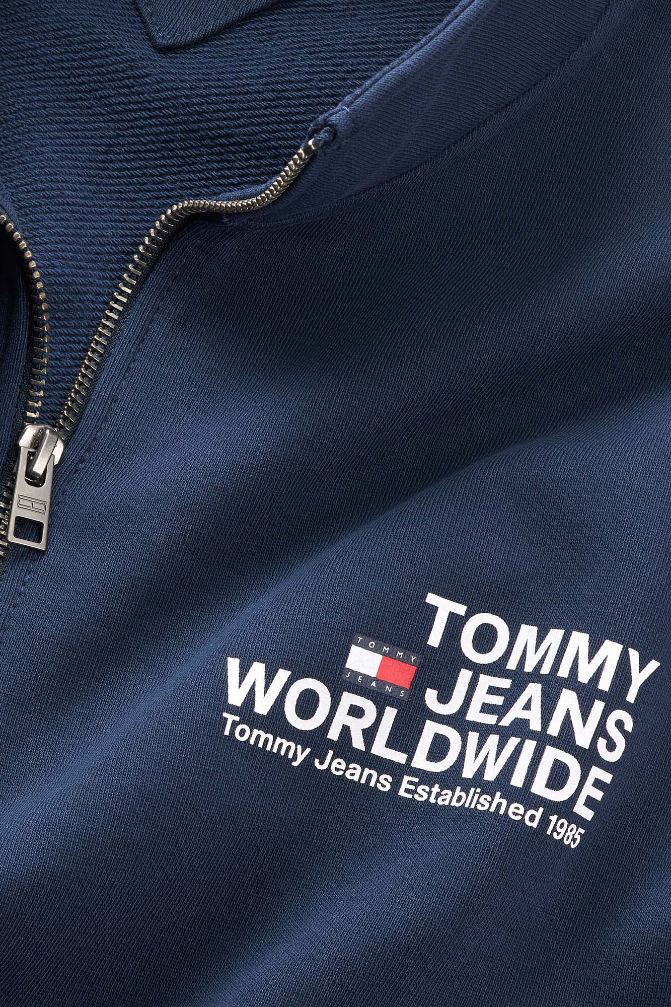 Moletom masculino Tommy Jeans com zíper.
