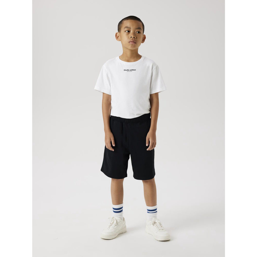 Køb Name It Black Cyber Sweat Shorts Noos