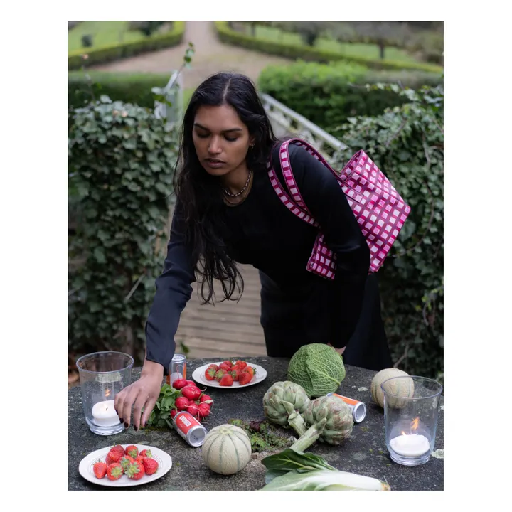 Kabas Sac Lunch bag avec doublure isotherme | Rose fuschia
