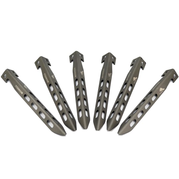 Accessoire tente bivouac TOAKS TITANIUM LARGE V-SHAPED PEG (PACK OF 6)