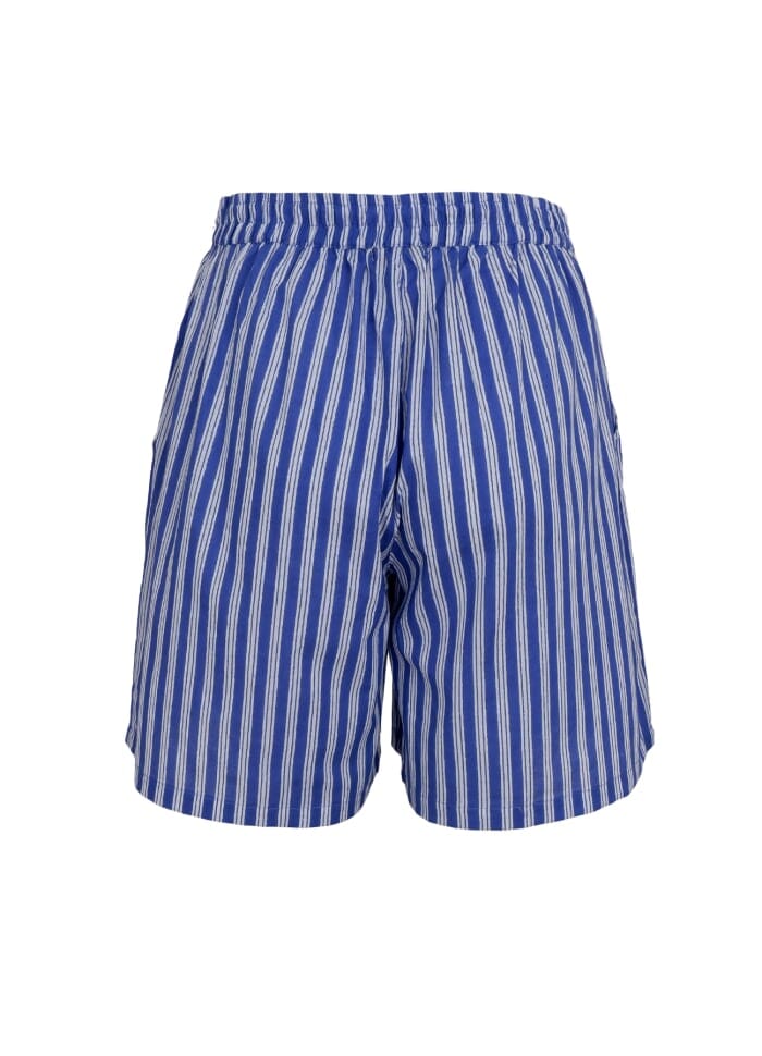 Black Colour Bcflora Shorts blue stripe