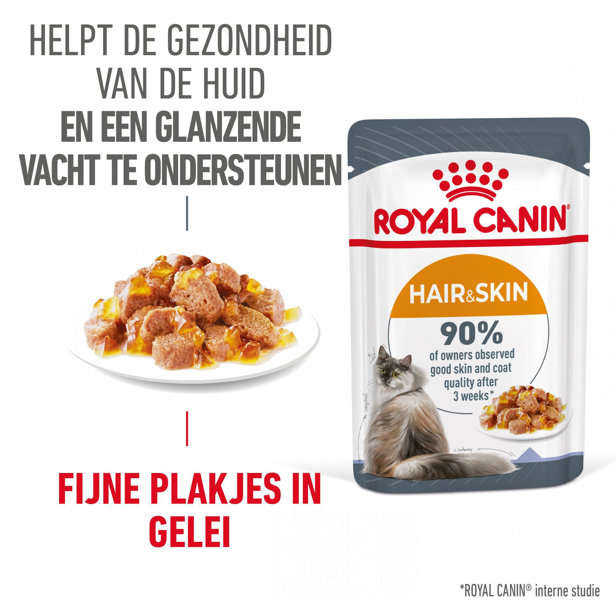 Royal Canin Hair & Skin in Jelly - Kattenvoer