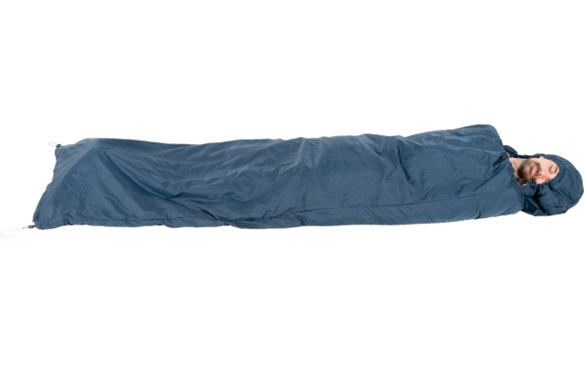 Ticket to the Moon Moonquilt Compact Hängematten Schlafsack 200 x 140 cm blau/orange