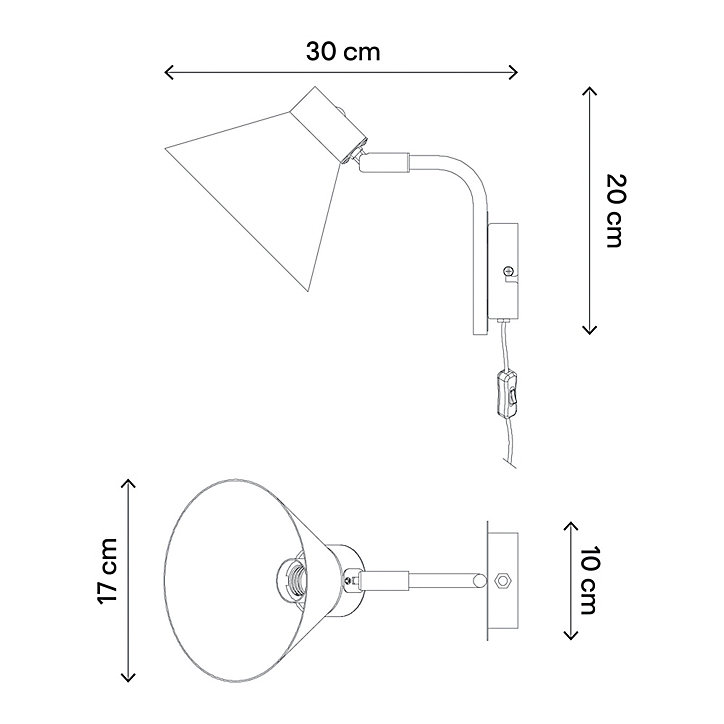 Applique murale Masoala E27/40W IP20 blanc