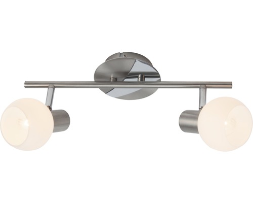 Plafondlamp, 2-lichts, B 38,5 cm, Tiara ijzer/wit
