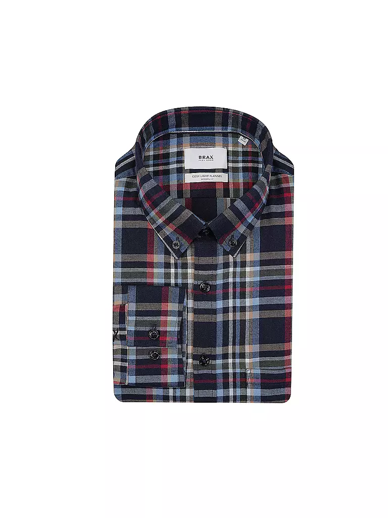 BRAX Hemd DANIEL Modern Fit blau
