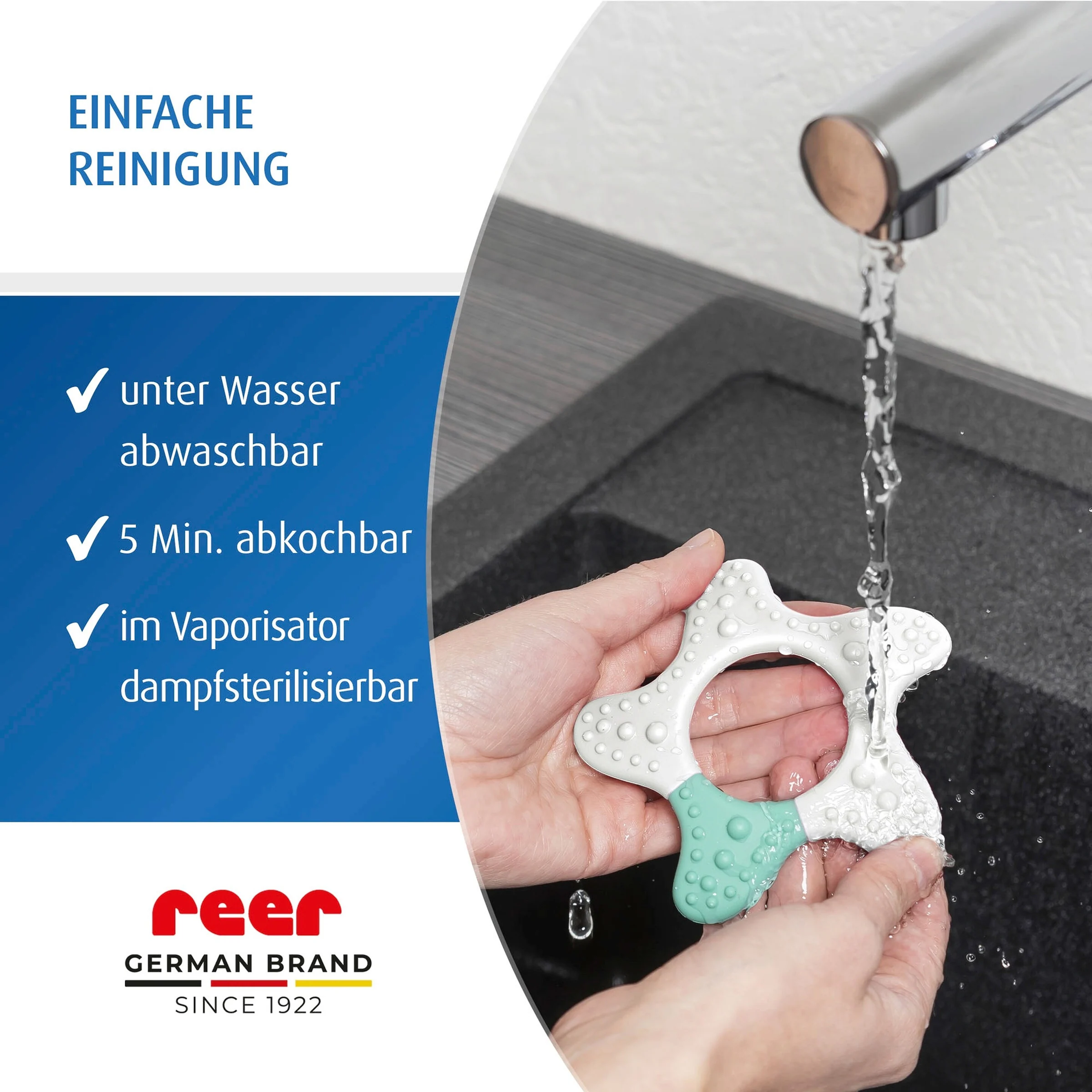 reer Beißring Stern aus Silikon