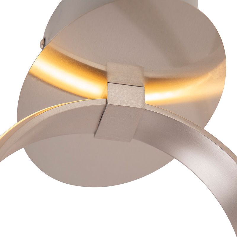 Design plafondlamp staal dimbaar incl. LED - Viola Due