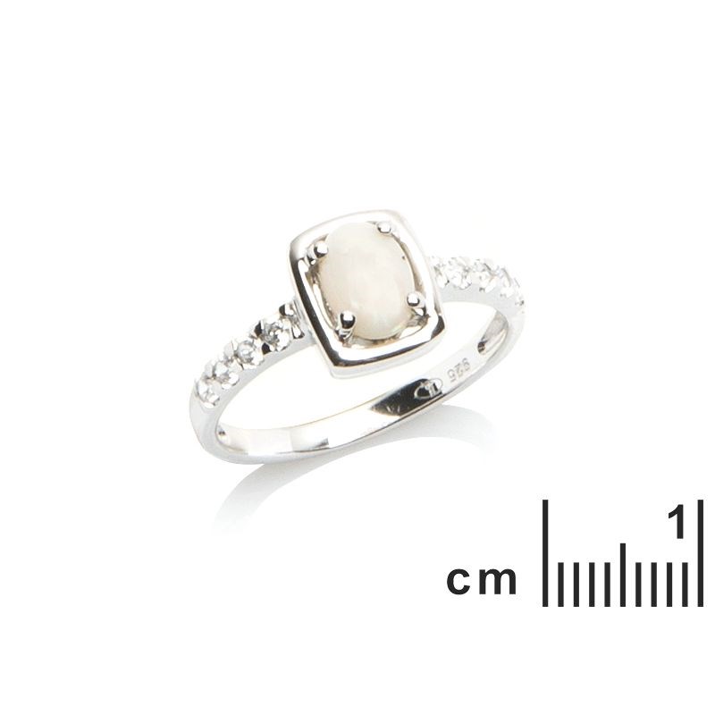 Bague argent 925 Opale d'Australie