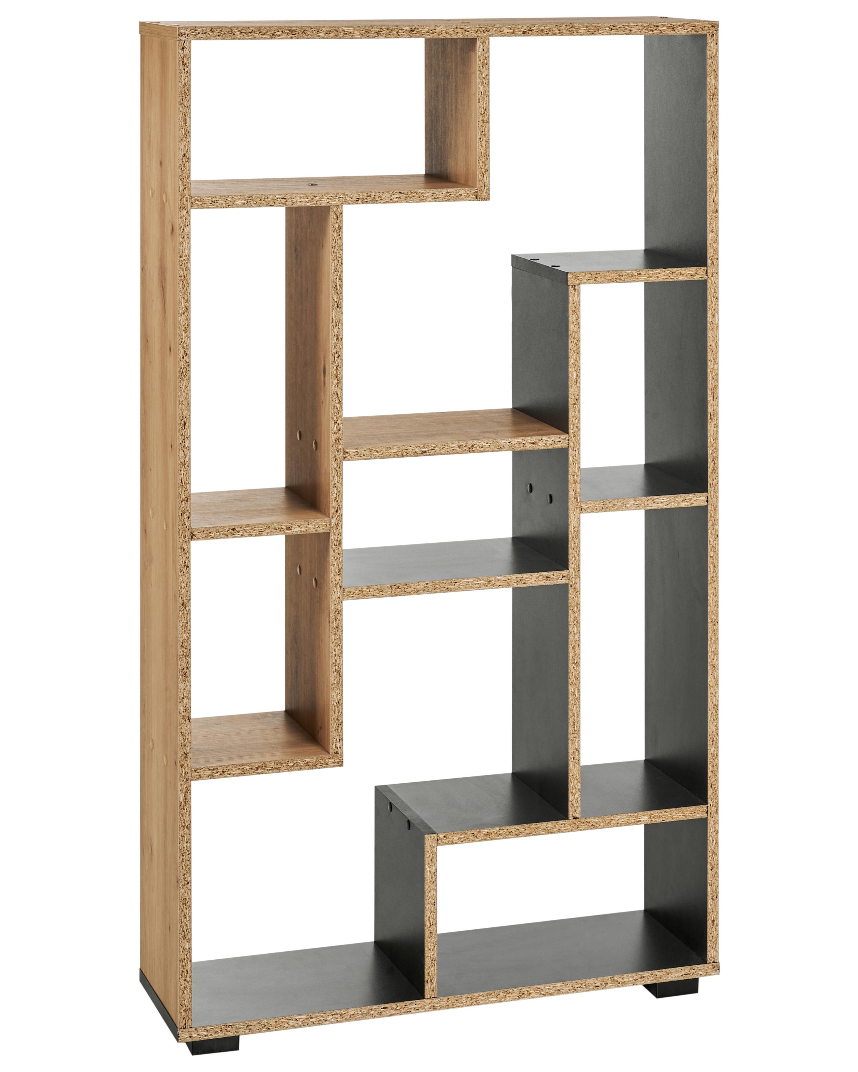 Rek ALMA 122 cm Bruin/zwart