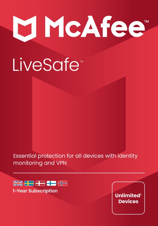 McAfee LiveSafe Plus 12M