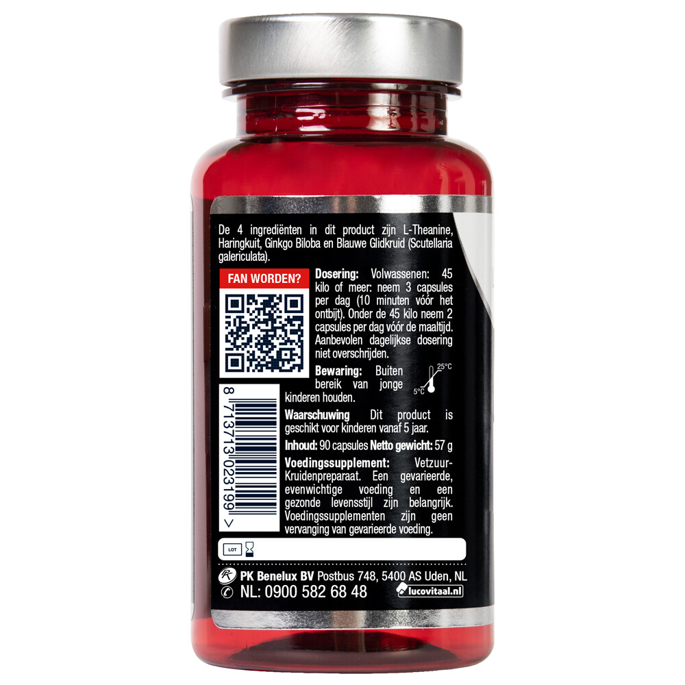 Lucovitaal L-theanine Omega 3 90 capsules