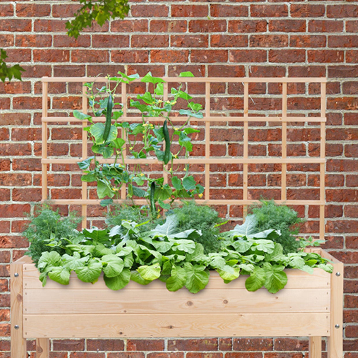 Esschert Design trellis voor kweekbak Lex naturel 3,8 x 118,2 x 84,9 cm