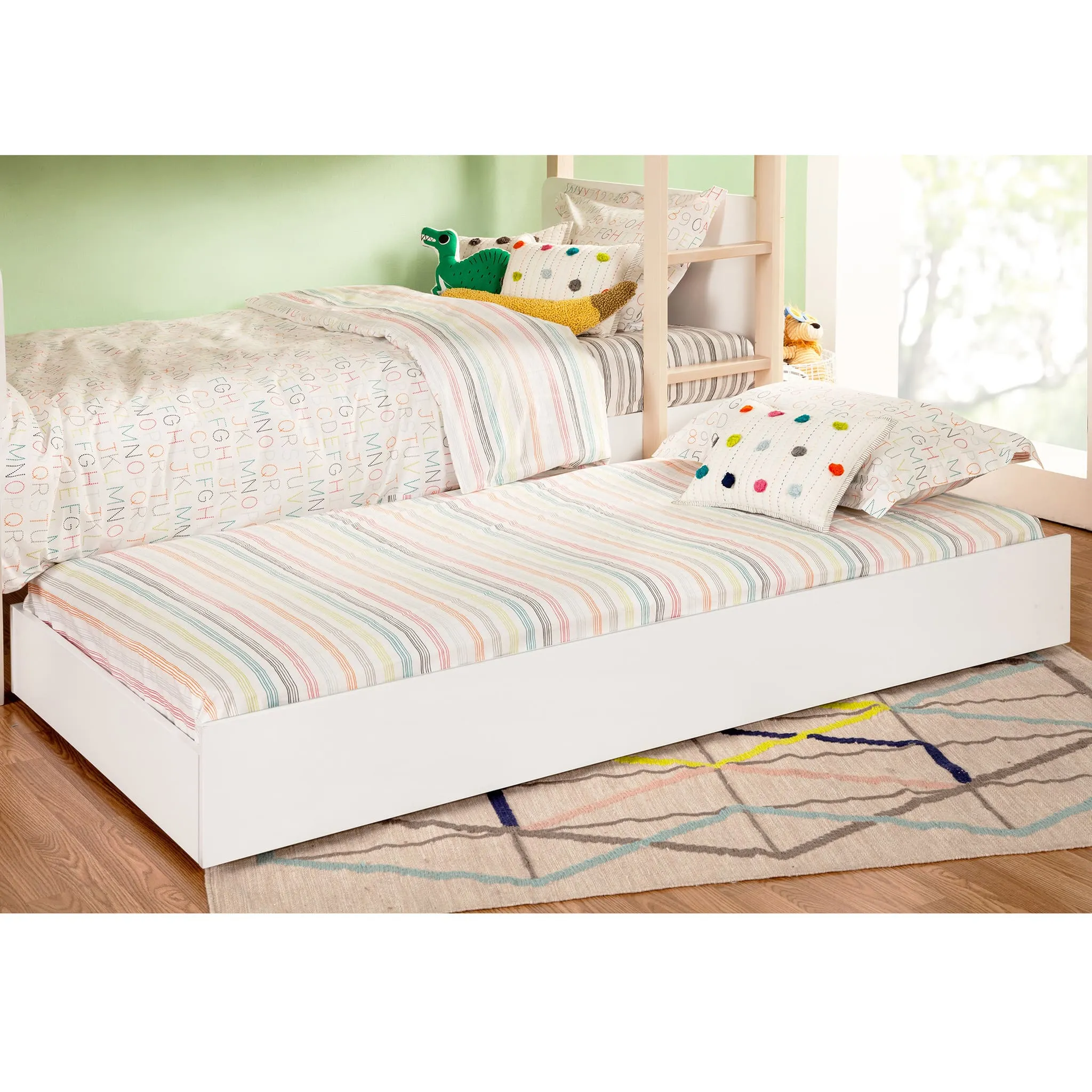 Babyletto Lit Superposé Tiptoe - Blanc  Naturel Lavé
