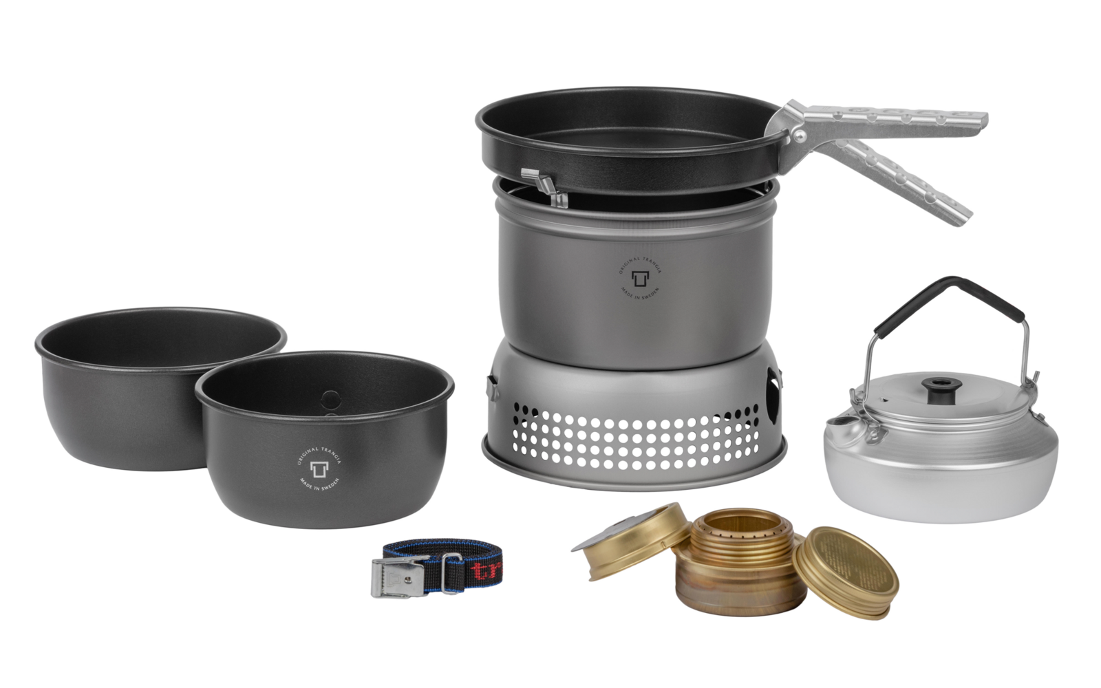 Trangia Trangiakök 27-2 HA Campingkochset 4- teilig mit Spiritusbrenner Set 1