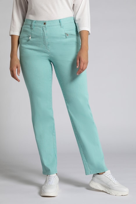 Hose Mony, gestreift, leicht konisches Bein, Stretch
