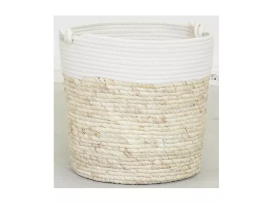 Corbeilles en maïs et coton (lot de 3)