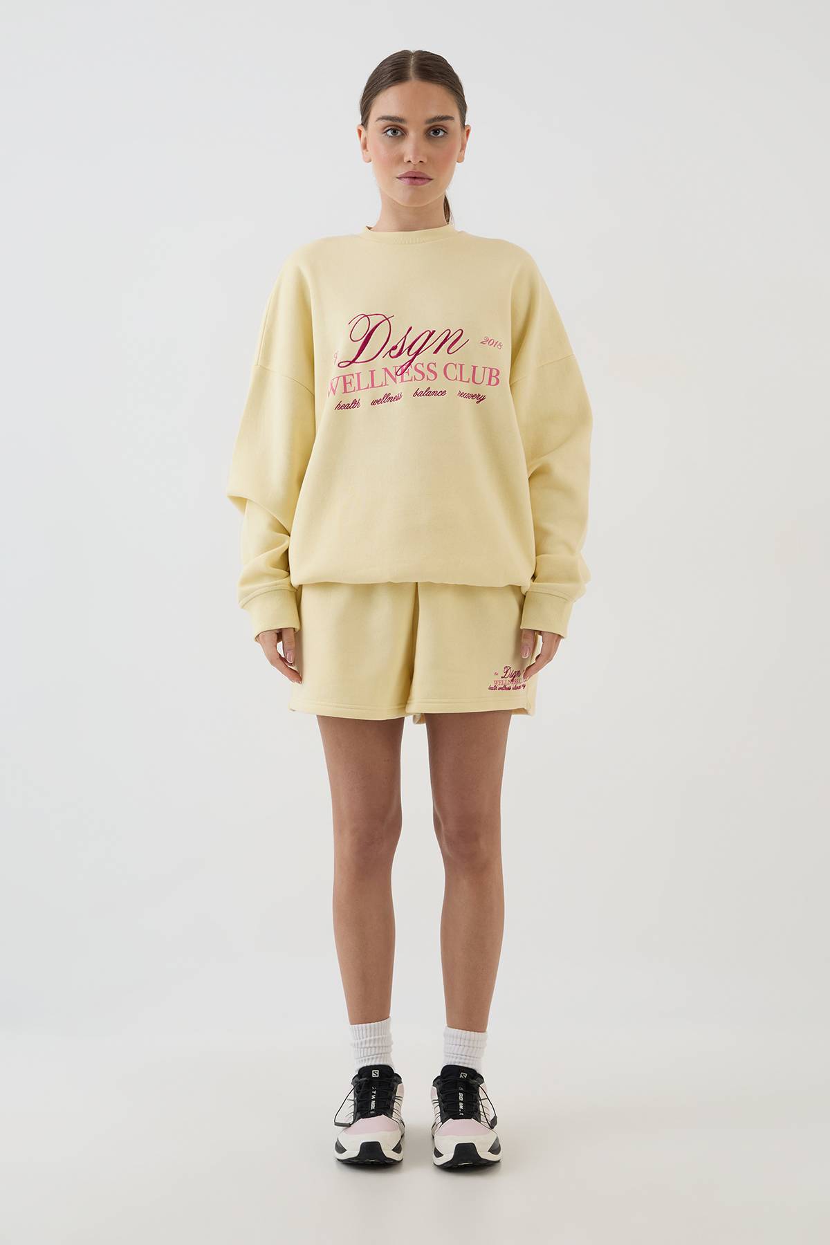 Ensemble De Survêtement Sweat Oversize Et Short Wellness Club Dsgn Studio