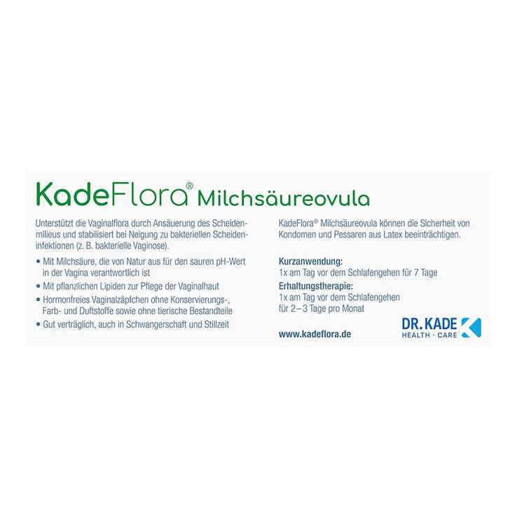 Kadeflora Milchsäureovula, 14 St