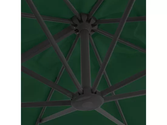 Parasol avec base portable Vert