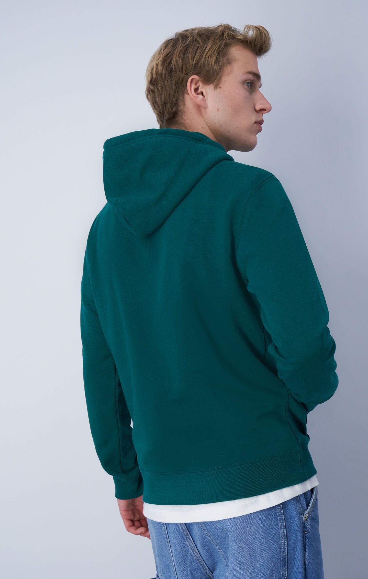 Icons Hooded Sweatshirt Large Herre Aventurine