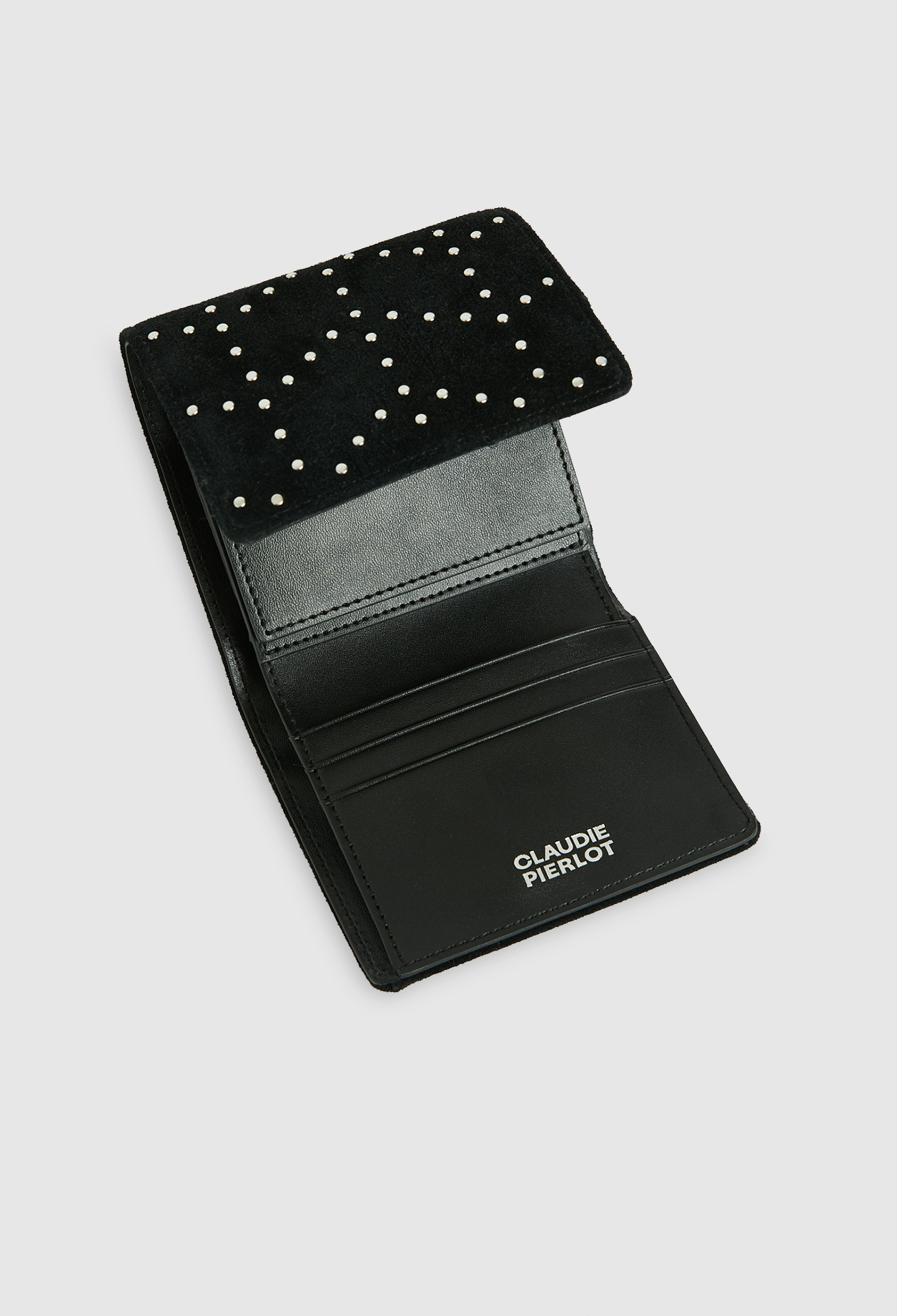 Porte-monnaie daim et studs