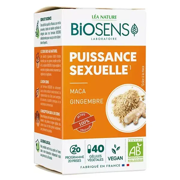 Biosens Organic Sexual Potency - 40 Cápsulas Vegetais