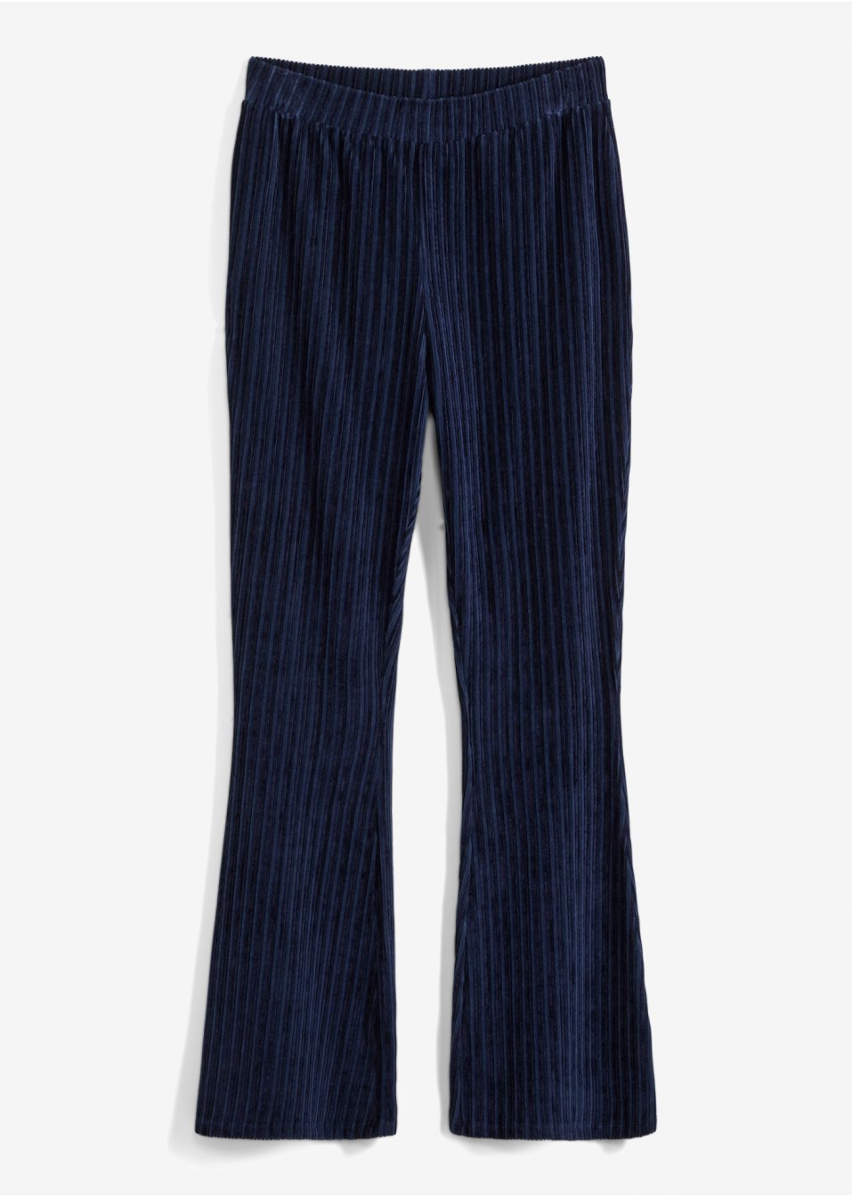 Pantalon évasé en velours