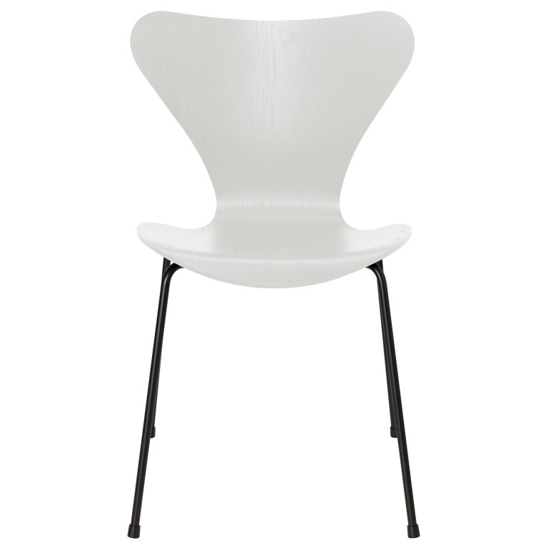 Fritz Hansen Vlinderstoel stoel zwart, coloured ash white