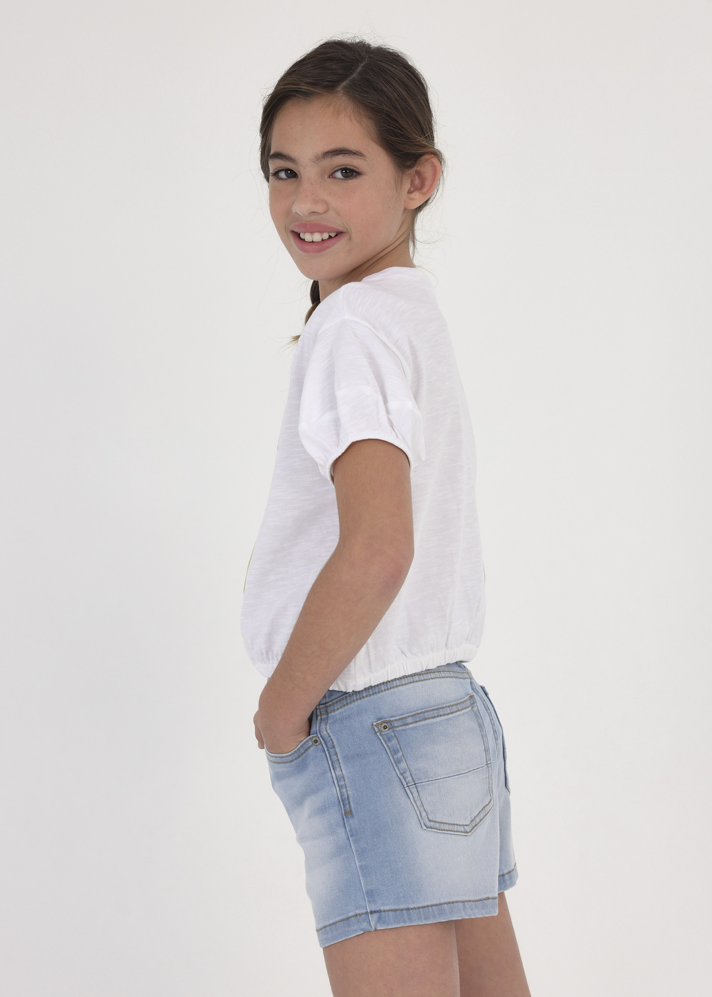 Shorts jeans para meninas