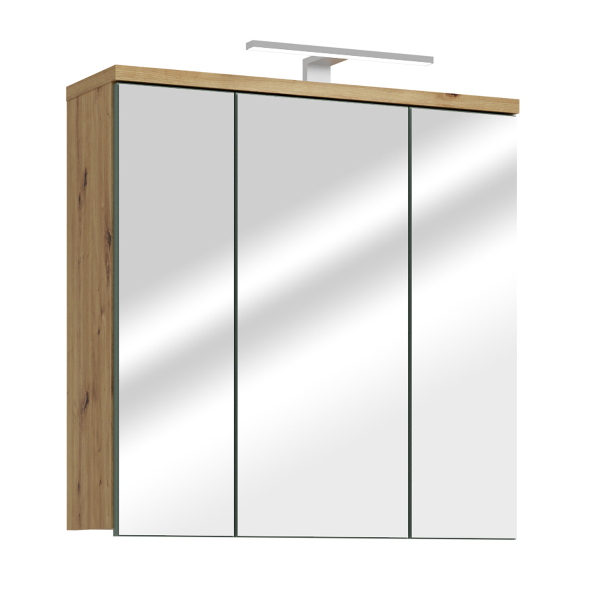 Spiegelschrank - Artisan Eiche - mit Beleuchtung