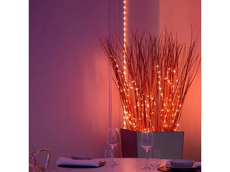 Twinkly Dots - Kædelys - LED - klasse G - RGB-lys - gennemsigtig