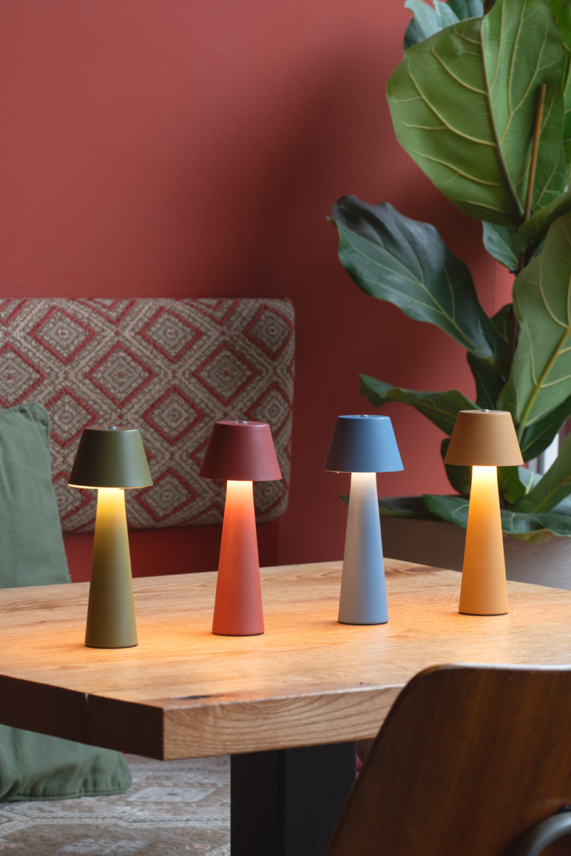 Table Lamp Mini LED Cone LM2242RD Red ochre