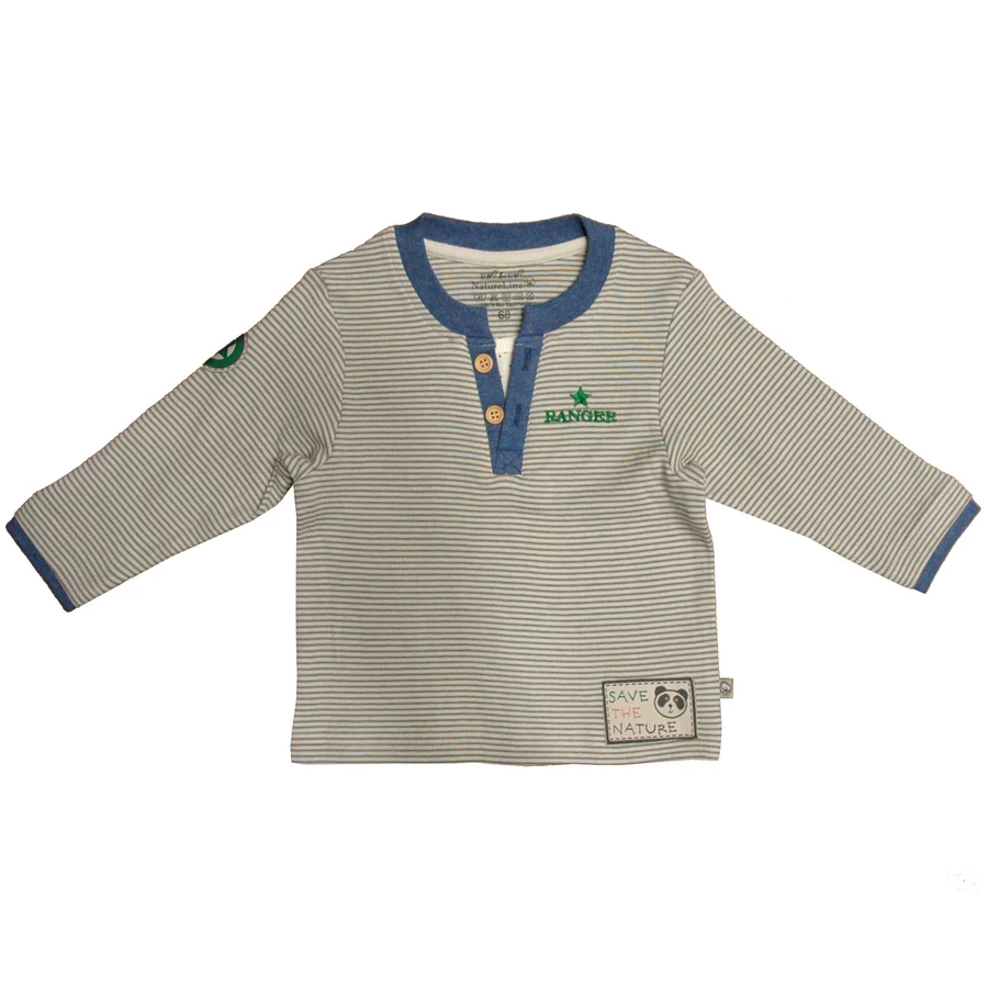 EBI & EBI Fairtrade Langarmshirt natur