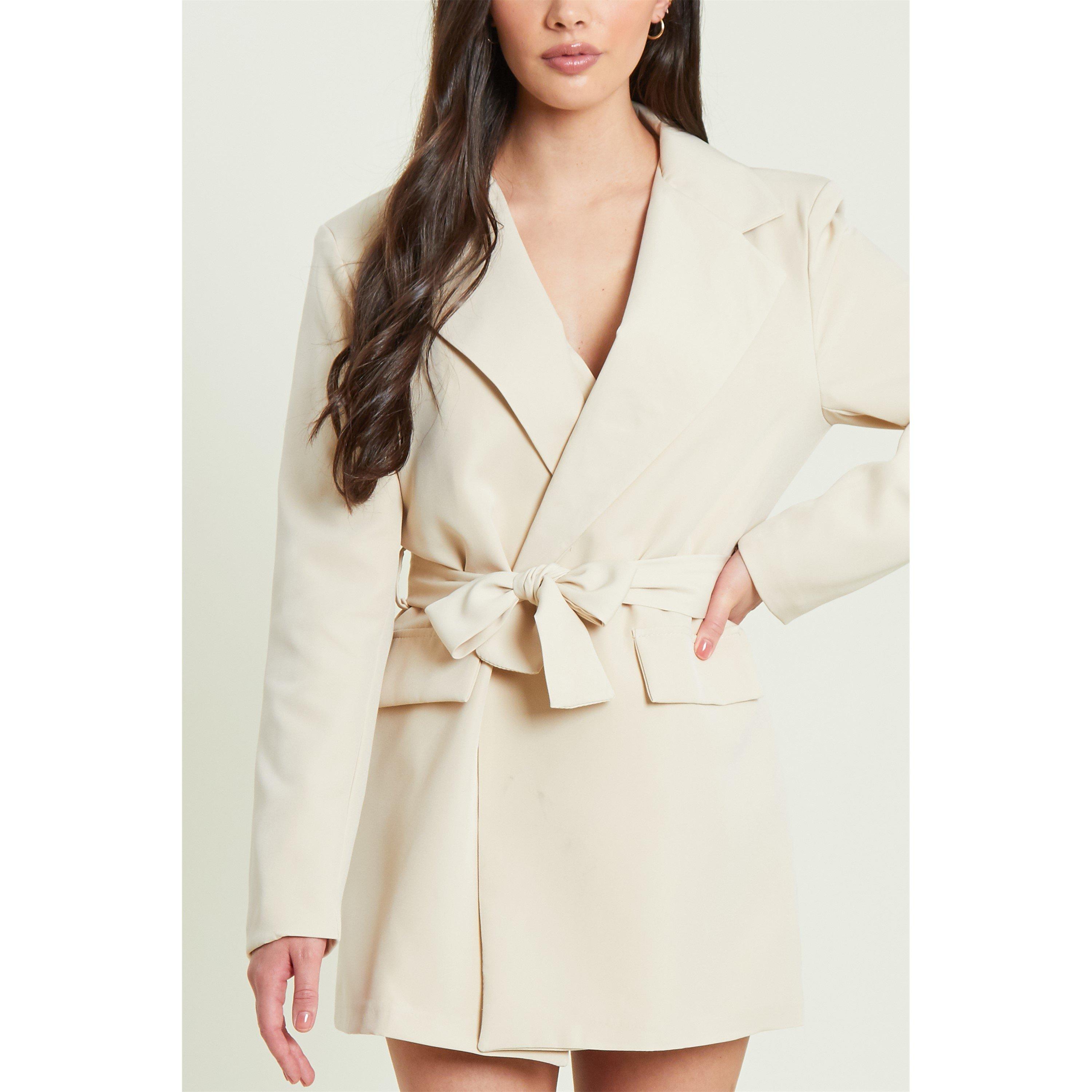 Be You Tie Belt Tailored Blazer