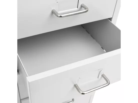 Classeur mobile Gris 28x41x109 cm Métal