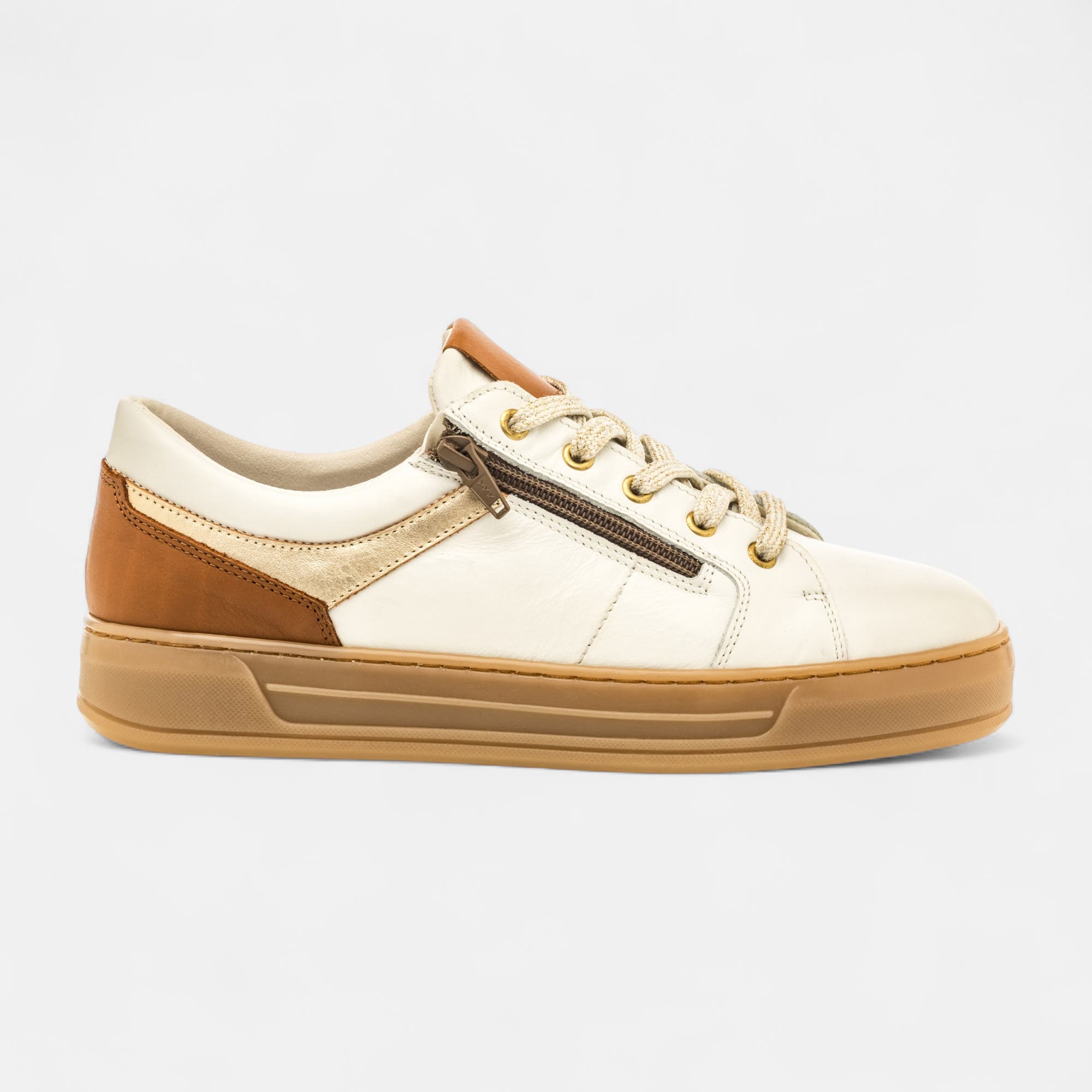 Baskets basses Femme en cuir blanc