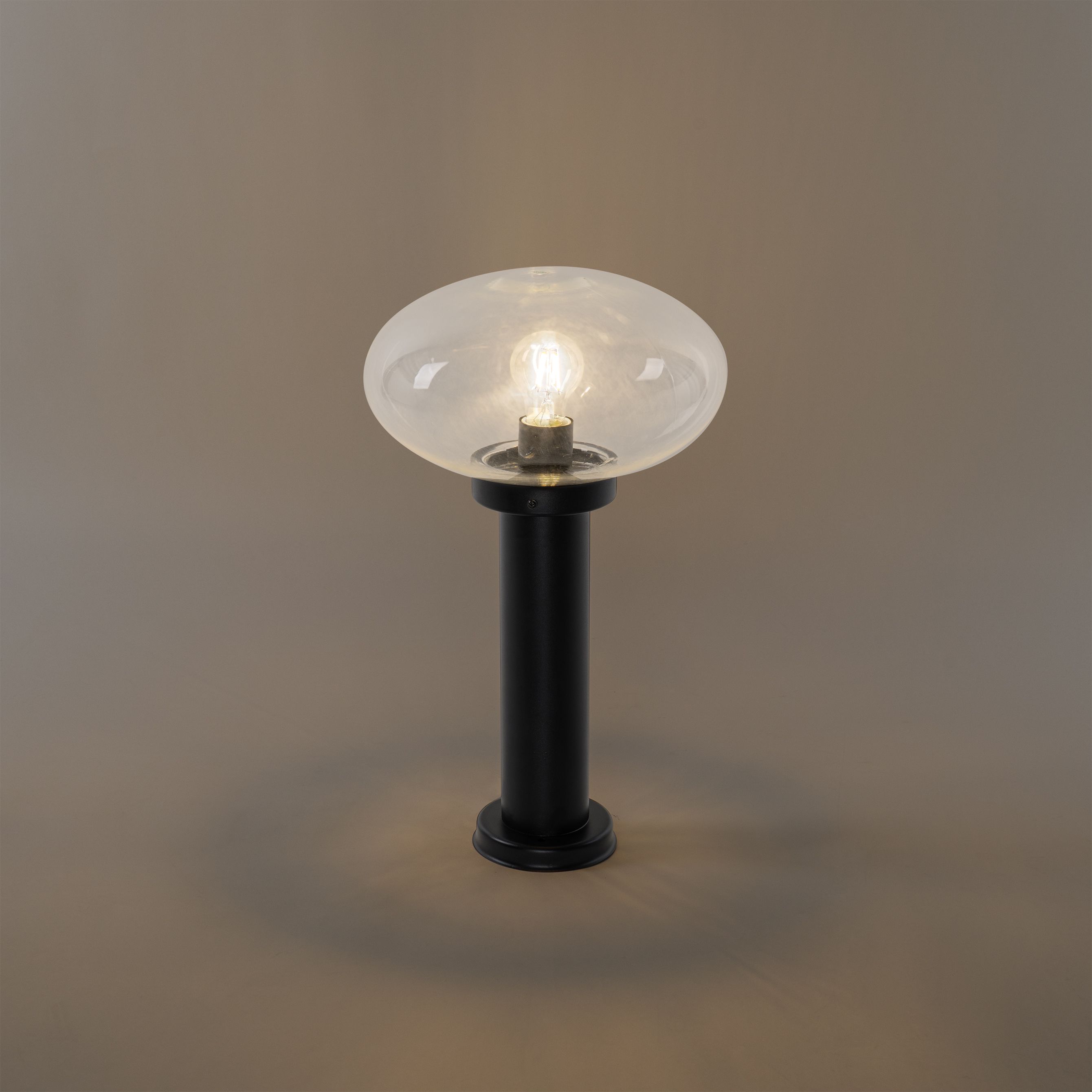 Modern buiten paaltje zwart 50 cm - Elly
