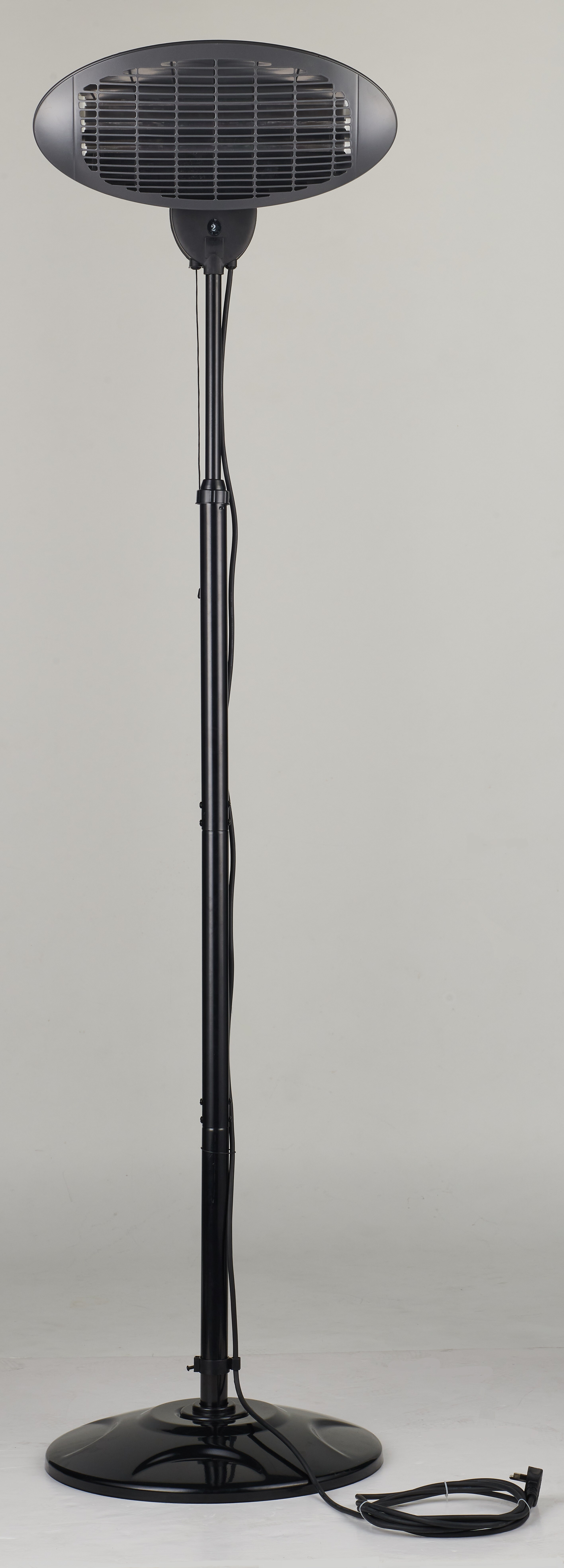 Tepro Stand Heizstrahler mit Quarz-Heizelement (schwarz)