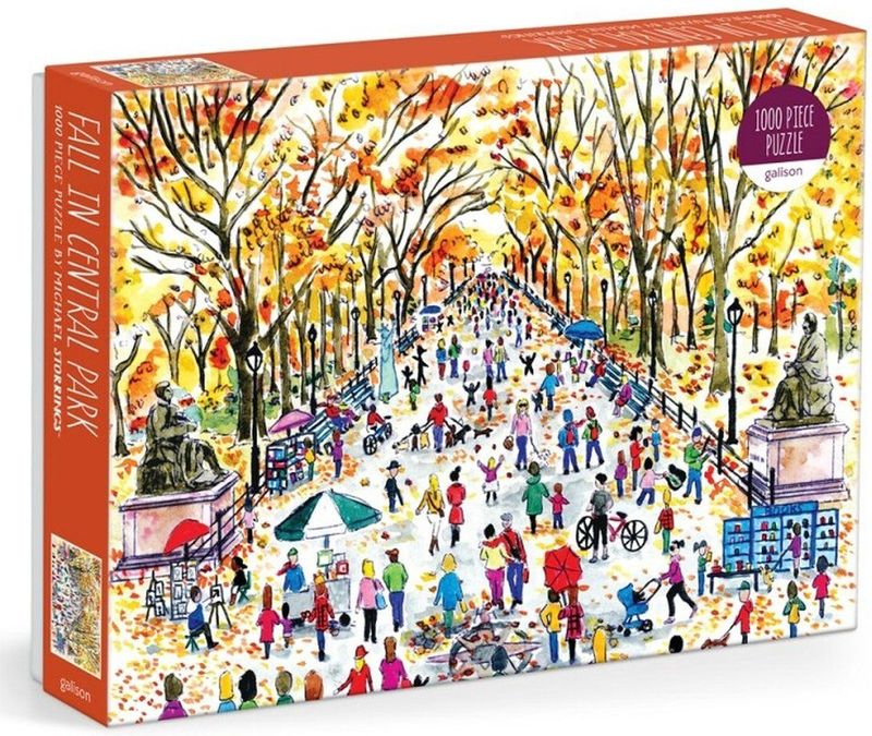 Legpuzzel - Herfst in Central Park - 1000 Stukjes - Kunstwerk