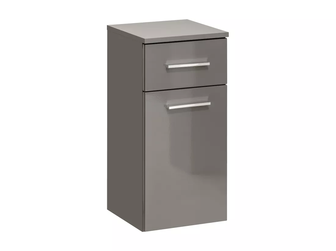 Colonne de salle de bain grise - L30 x P31 x H61 cm - MOLLY