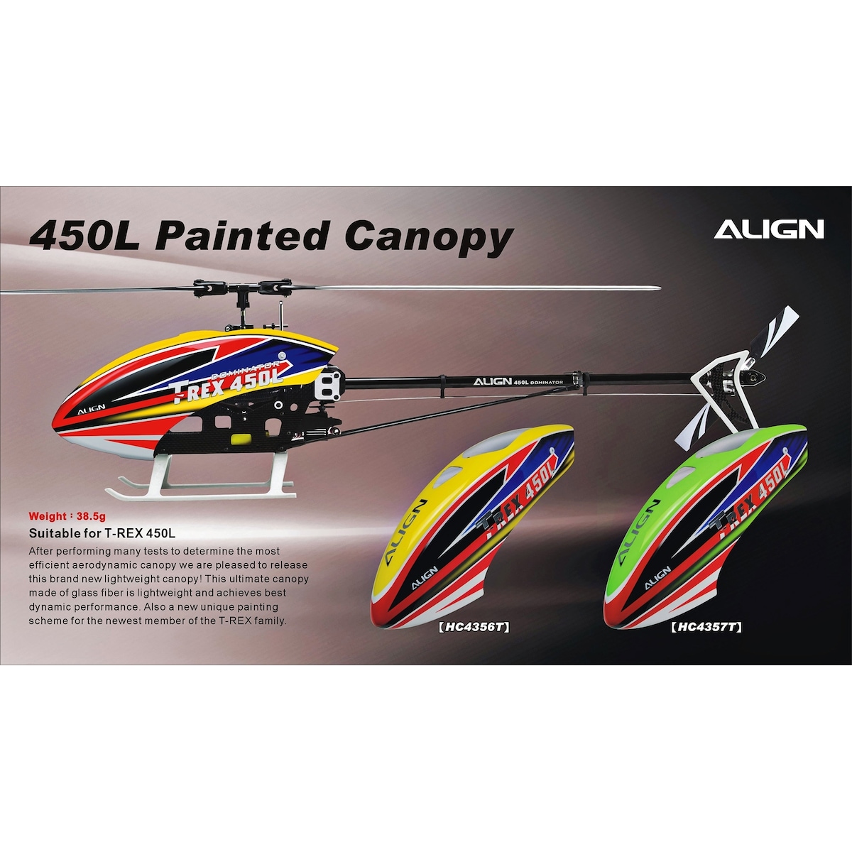 HC4357T 450L Dominator Painted Canopy