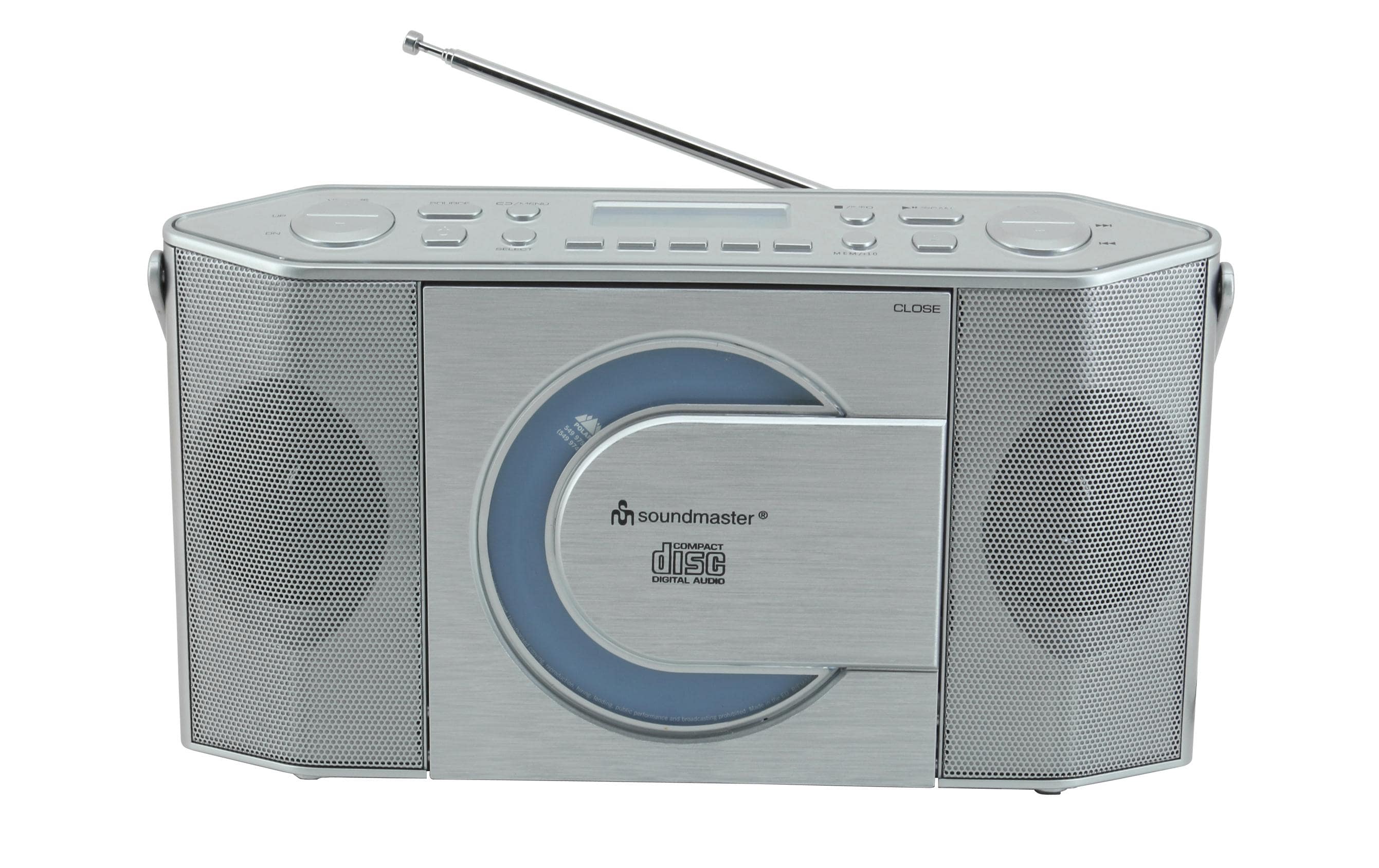 DAB+ Radio RCD1770SI SilberDAB+/UKW Digitalradio mit CD/MP3-Player