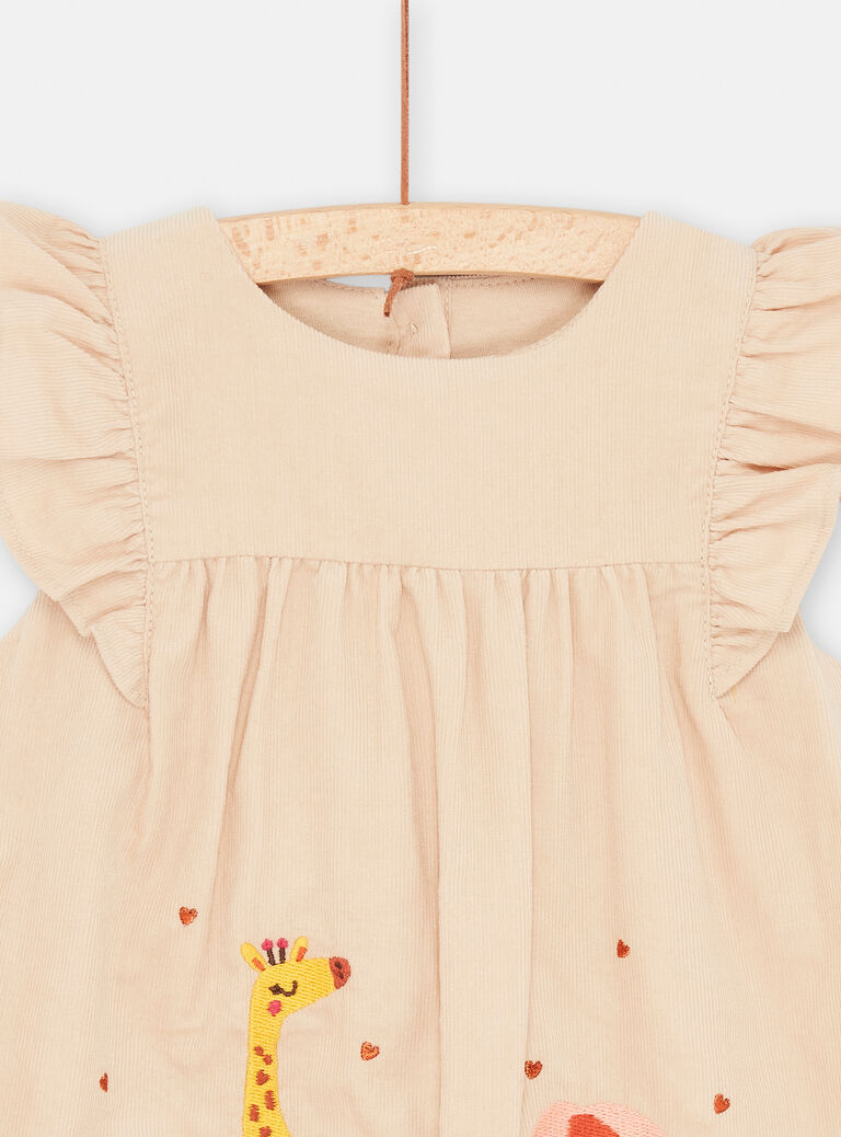 Robe sable à motif animaux