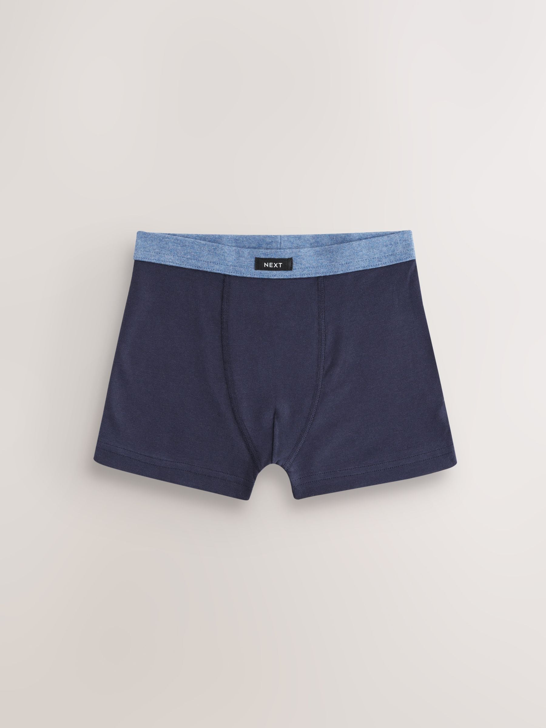 Blauw - Set van 5 boxershorts met zachte tailleband (1,5-16 jr)